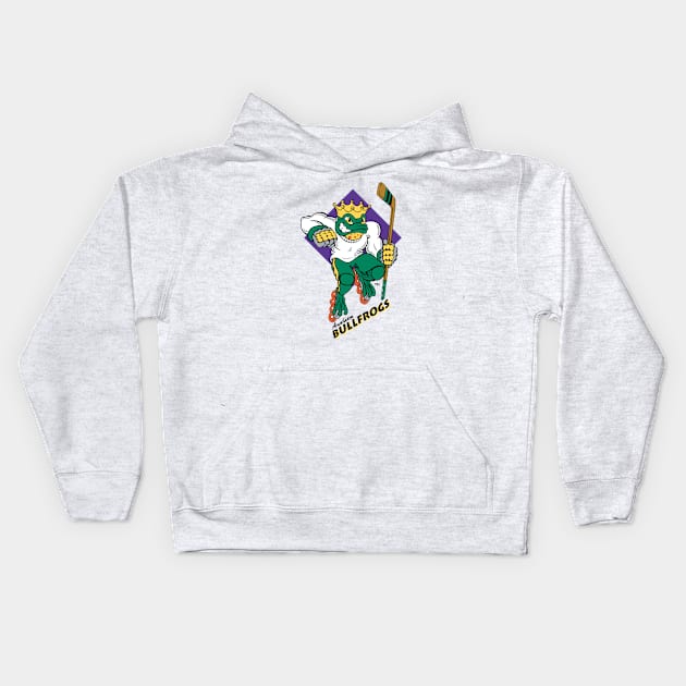 Anaheim Bullfrogs Kids Hoodie by HeyBeardMon